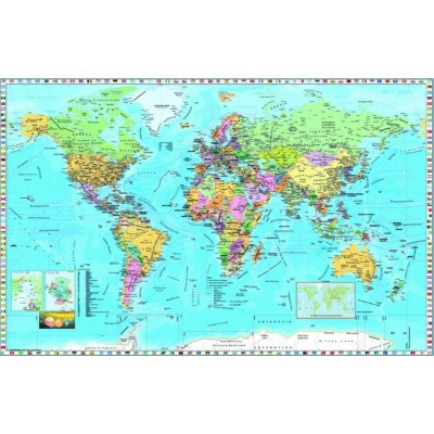 Puzzle Dino-53248 Map of the World