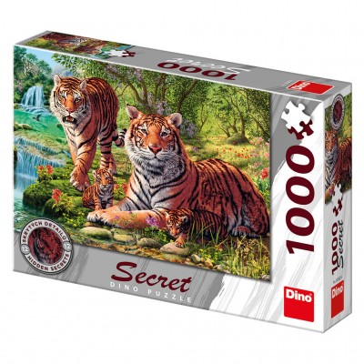 Dino-53262 Secret Puzzle - Tigers
