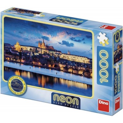 Dino-54127 Neon Puzzle - Prager Burg