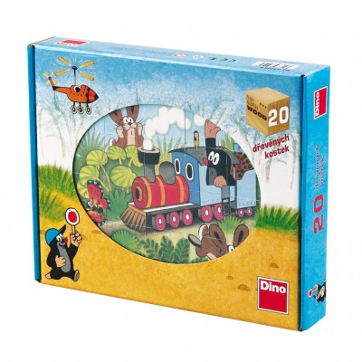 Dino-64205 Holz Würfelpuzzle - Der Maulwurf