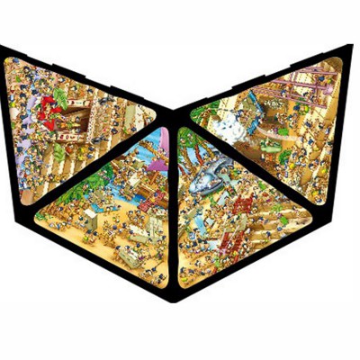 Dtoys-65964 Jigsaw Puzzle - 504 Pieces - 3D Pyramid - Egypt : Cartoon