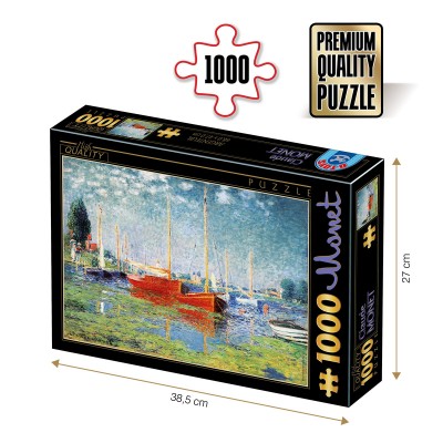 DToys-69665 Jigsaw Puzzle - 1000 Pieces - Monet : Argenteuil