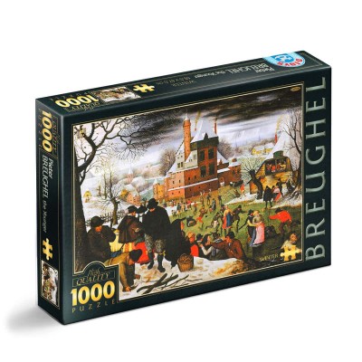 Puzzle Dtoys-70005 Brueghel Pieter le Jeune - Hiver