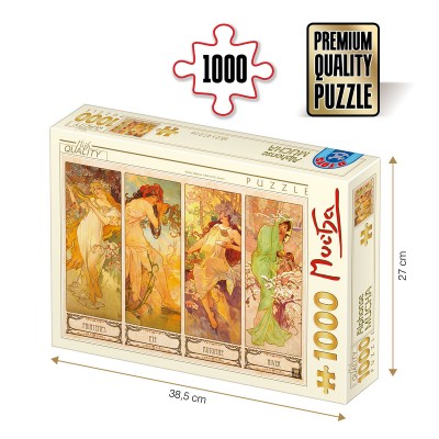 Puzzle Dtoys-70043 Mucha Alphonse - Les 4 Saisons