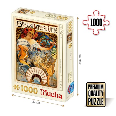 Puzzle Dtoys-70098 Alphonse Mucha: Biscuits Lefèvre-Utile