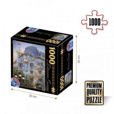 Puzzle DToys-70357 Spanien - Barcelona, Casa Batllo