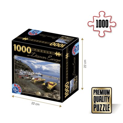 DToys-70364 Jigsaw Puzzle - 1000 Pieces -- Discovering Europe : Corfu, Greece