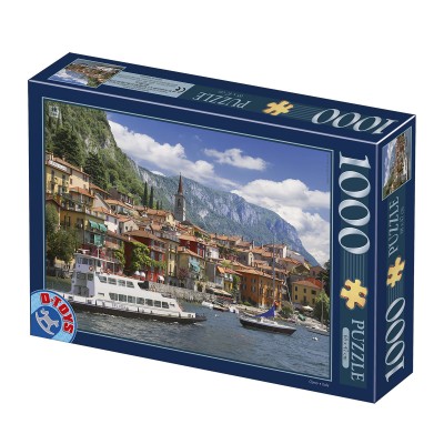 DToys-70791 Jigsaw Puzzle - 1000 Pieces - Landscapes : Lake Como, Italy
