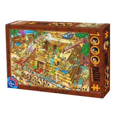 Puzzle DToys-70890 Cartoon Collection - Pyramide d'Egypte