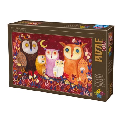 Puzzle Dtoys-73747 Kurti Andi - Hiboux