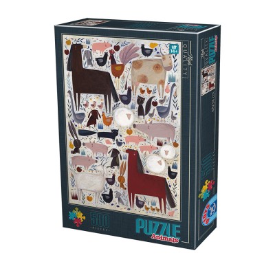 Puzzle Dtoys-74348 Andrea Kürti - Farm Animals