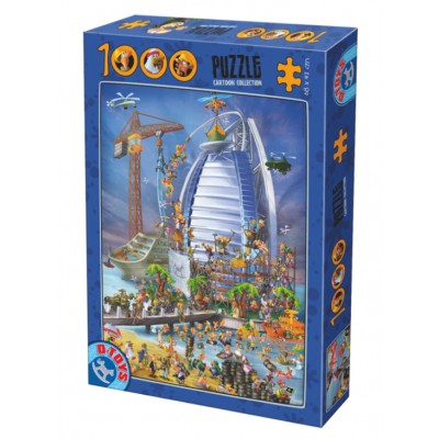 Puzzle Dtoys-74690 Cartoon Collection - Burj Al Arab