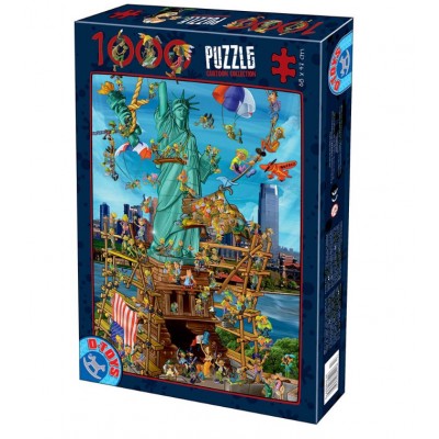 Puzzle Dtoys-74706 Cartoon Collection - New York