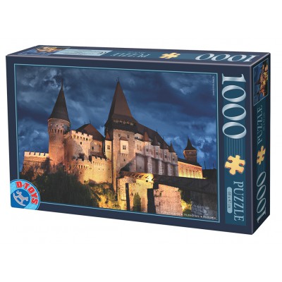 Puzzle Dtoys-74775 Château des Corvin by Night - Roumanie