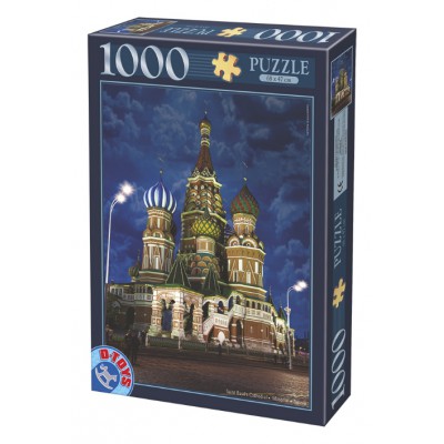 Puzzle Dtoys-74812 Russie, Moscou - Cathédrale Saint-Basile-le-Bienheureux