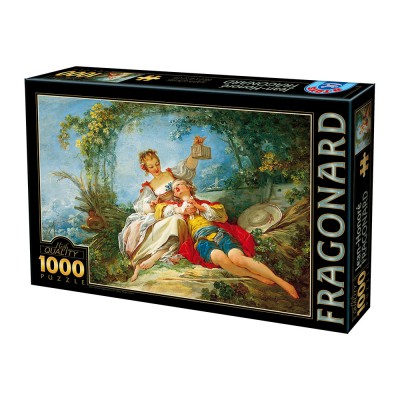 Puzzle Dtoys-74997 Jean-Honoré Fragonard: Happy Lovers