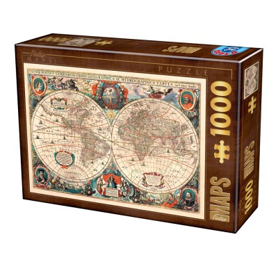 Puzzle Dtoys-75710 Antike Weltkarte
