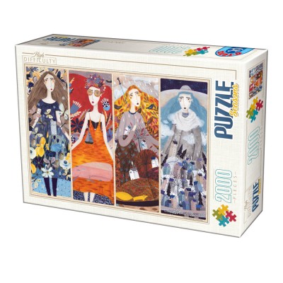 Puzzle Dtoys-75819 Andrea Kürti - Seasons