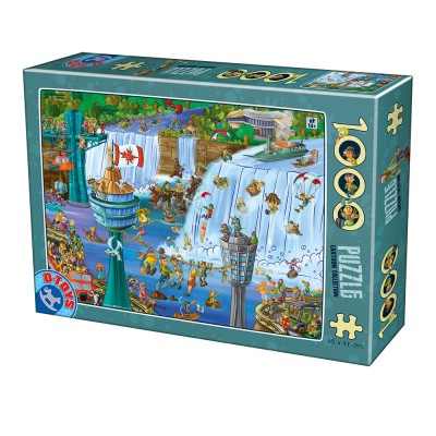 Puzzle Dtoys-75932 Cartoon Collection - Niagara Falls