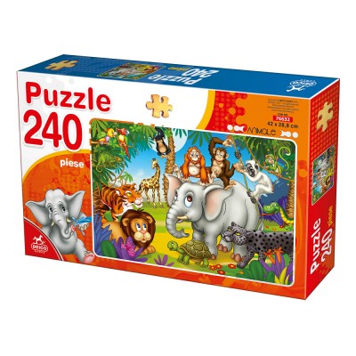Puzzle Dtoys-76632 Wilde Tiere