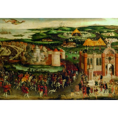 Puzzle Dtoys-76670 Champ de la Toile d'Or