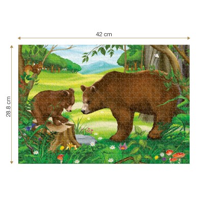 Puzzle Dtoys-78247 Wild Animals - Bears