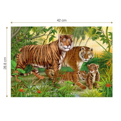 Puzzle Dtoys-78254 Animaux Sauvages - Tigres