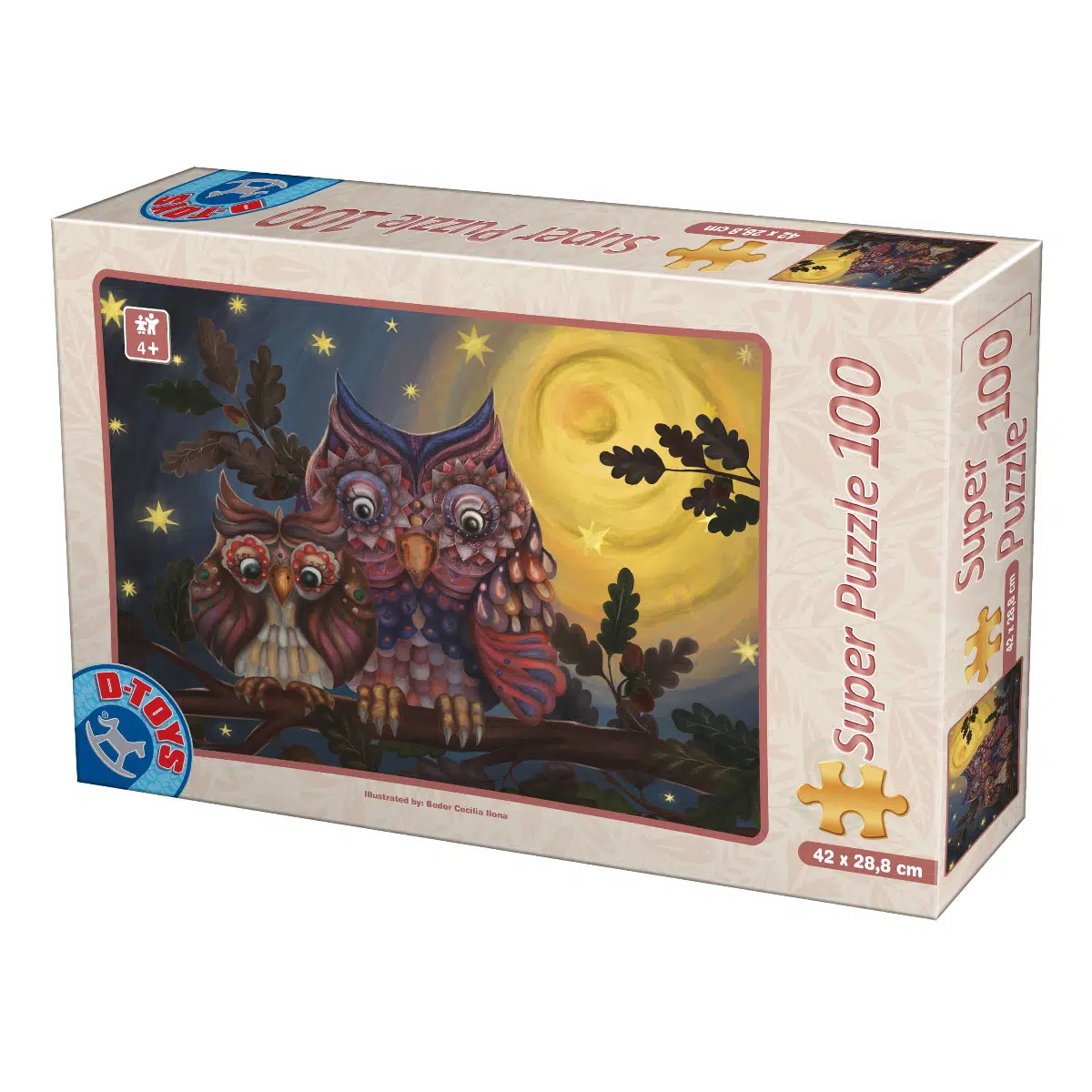 Puzzle DToys-78452 2 Eulen