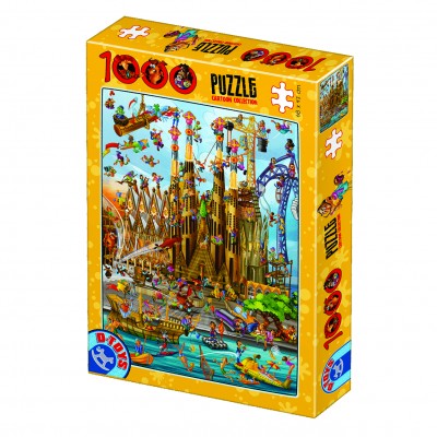 Puzzle Dtoys-79183 Cartoon Collection - Sagrada Familia
