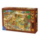 Jigsaw Puzzle - 1000 Pieces - Cartoon Collection : Building the Pyramids, Egypt