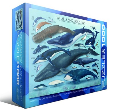 Puzzle Eurographics-6000-0082 Delfine und Wale