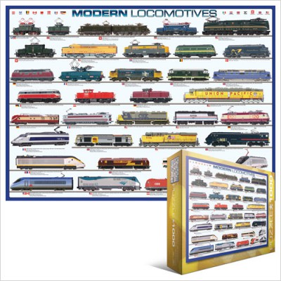 Puzzle Eurographics-6000-0091 Lokomotiven