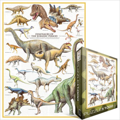Puzzle Eurographics-6000-0099 Dinosaurier des Jura