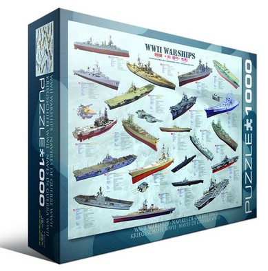 Puzzle Eurographics-6000-0133 Navires de guerre WWII