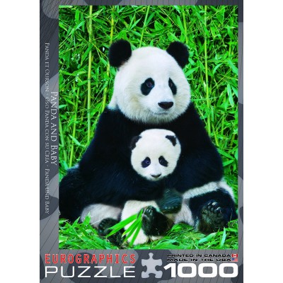 Puzzle Eurographics-6000-0173 Panda-Familie
