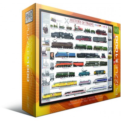 Puzzle Eurographics-6000-0251 Histoire des trains