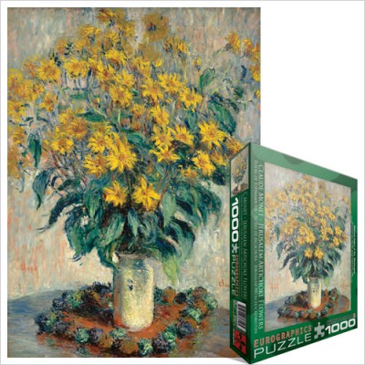 Puzzle Eurographics-6000-0319 Claude Monet - Gartenkürbis Blumen