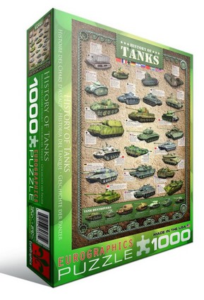 Puzzle Eurographics-6000-0381 Geschichte der Panzer