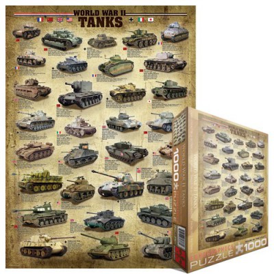 Puzzle Eurographics-6000-0388 Panzer des zweiten Weltkrieges