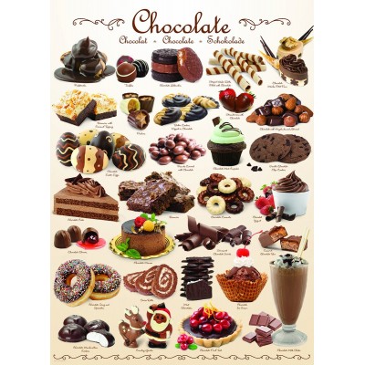 Puzzle Eurographics-6000-0411 Sweet Line - Chocolate