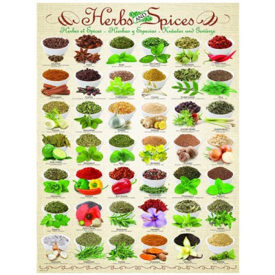 Puzzle Eurographics-6000-0598 Herbes et Épices