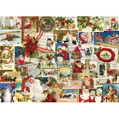 Puzzle Eurographics-6000-0784 Vintage Christmas Cards