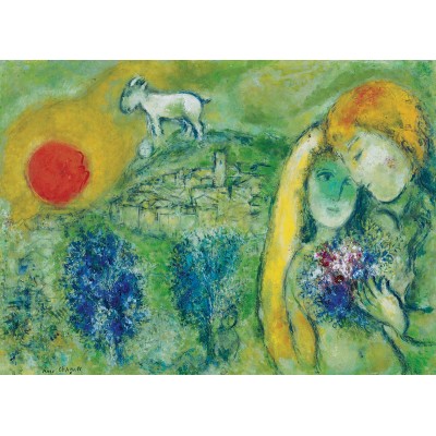 Puzzle Eurographics-6000-0848 Marc Chagall - The Lovers of Vence