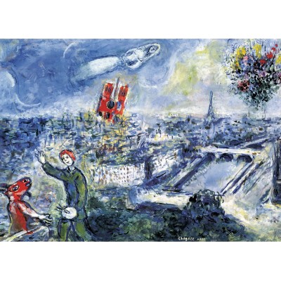 Puzzle Eurographics-6000-0850 Chagall Marc - Le Bouquet de Paris