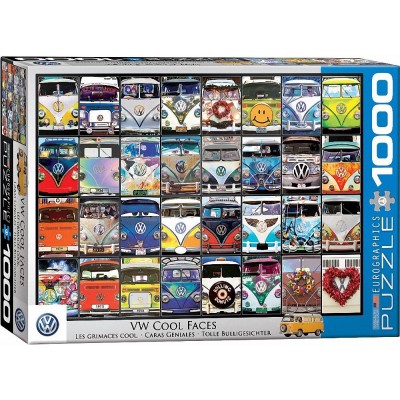 Puzzle Eurographics-6000-0870 VW Bus - Cool Faces
