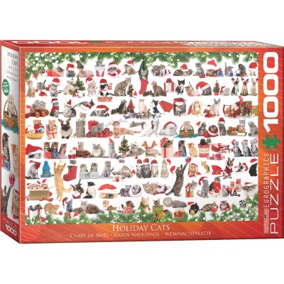Puzzle Eurographics-6000-0940 Chats de Noël