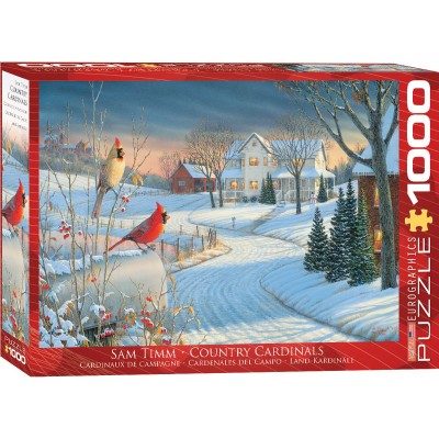 Puzzle Eurographics-6000-0981 Country Cardinals by Sam Timm