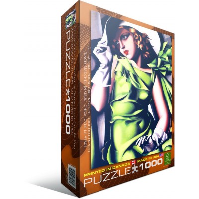 Puzzle Eurographics-6000-1058 Tamara De Lempicka : Jeune Fille en Vert