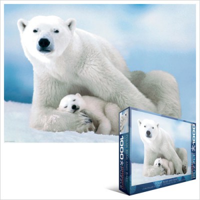 Puzzle Eurographics-6000-1198 Ours Polaire et son ourson