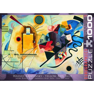 Puzzle Eurographics-6000-3271 Kandinsky Wassily : Jaune, Rouge, Bleu